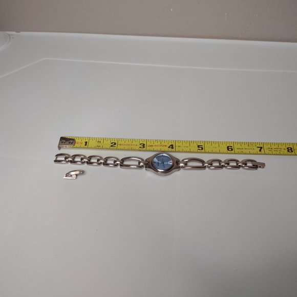 Silver Tone Metal And Blue Rumours Watch - Picture 9 of 14